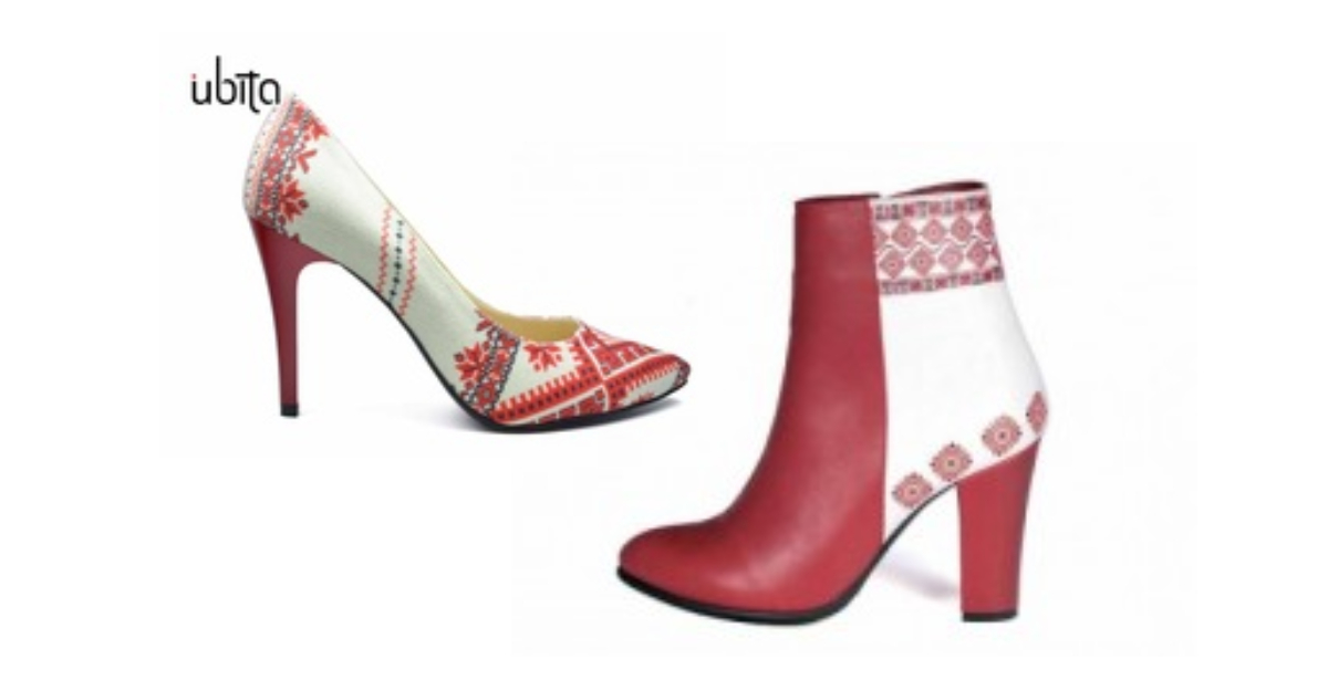 pantofi cu motive tradiționale românești
